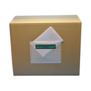 Pochettes adhésives "Documents ci-inclus" format A6, 162x120 mm papier x1000 - Shopdeschefs