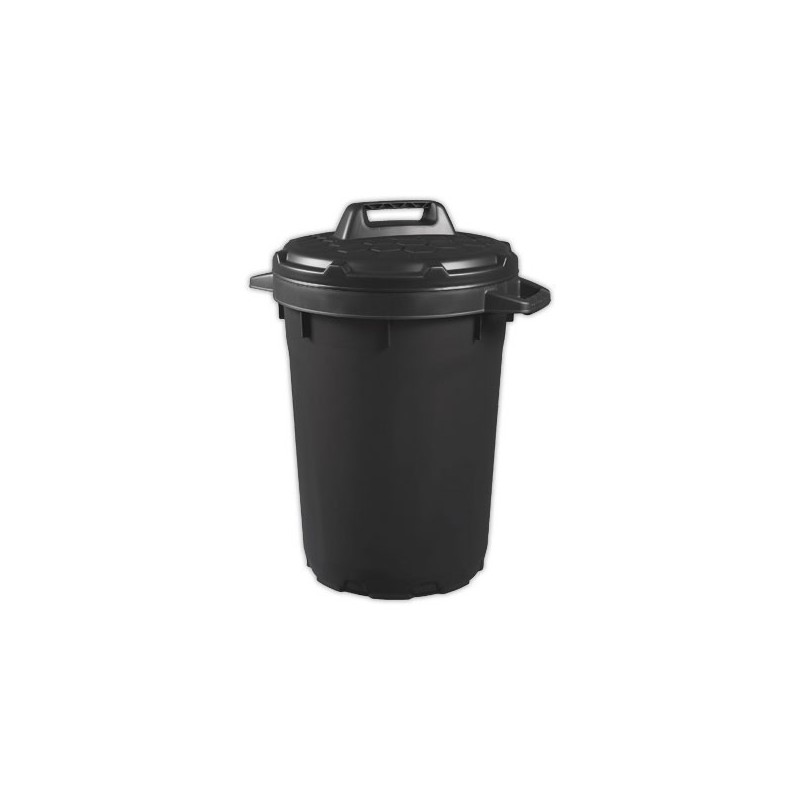Poubelle heavy duty 90L noir - Strata