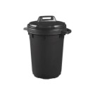 Poubelle heavy duty 90L noir - Strata