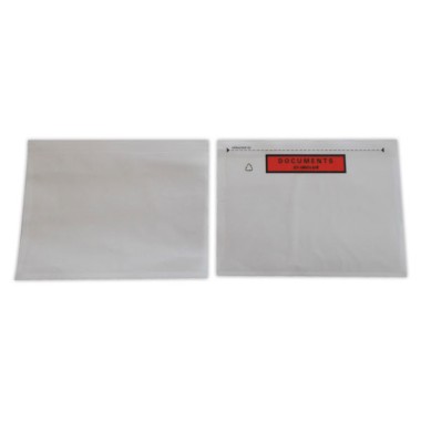 Pochettes adhésives PL renforcé "Documents ci, inclus" A5, 228x165 mm x1000 - Shopdeschefs