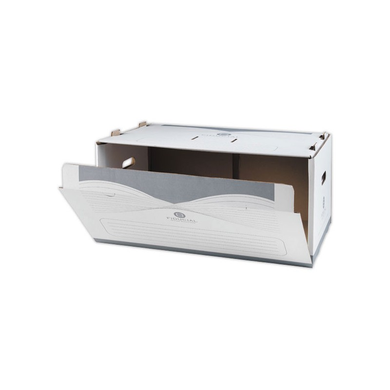Containers pour boîtes archives FIDUCIAL ouverture frontale x10 - Fiducial Office Solutions