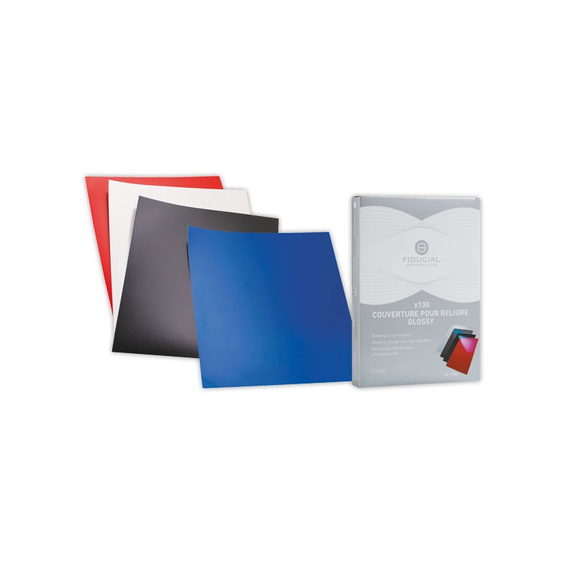 Couvertures carton FELLOWES Glossy - A4 250G x100 - Fellowes