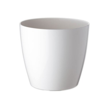 Pot rond SAN REMO diam 20 cm blanc - Paperflow