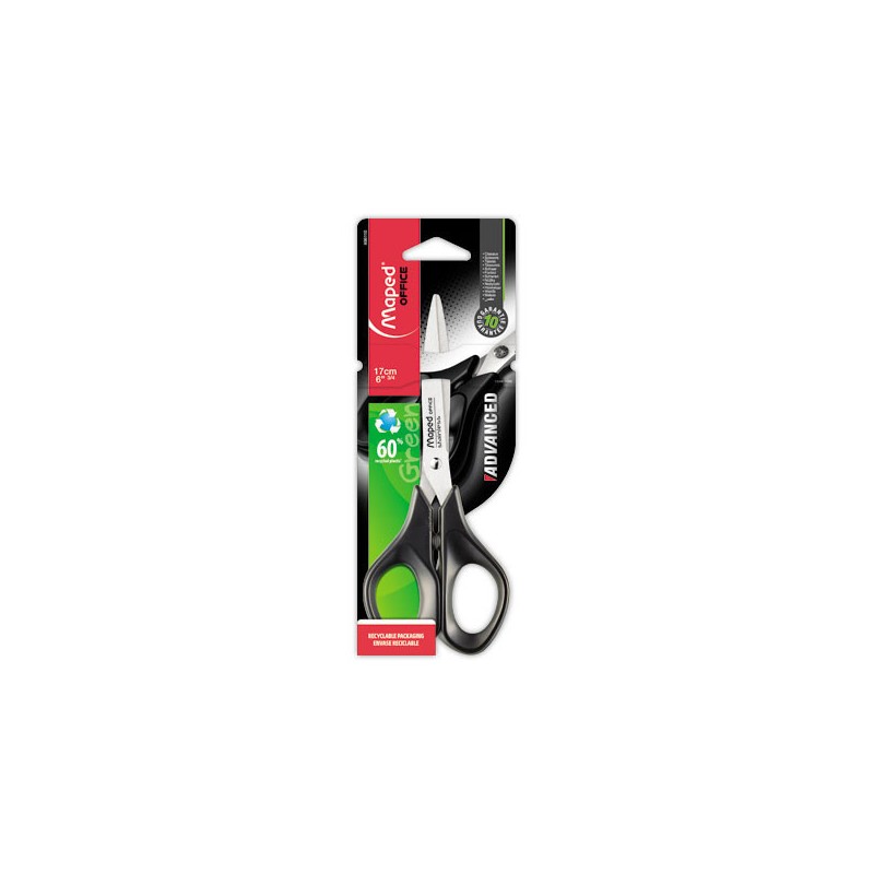 Paire de ciseaux Advanced Green 17 cm Symétriques - Maped