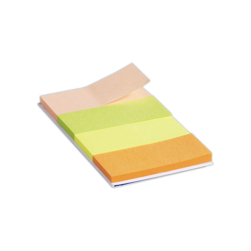 Marque-pages FIDUCIAL papier 2x5 cm - 4 couleurs vives - Fiducial Office Solutions