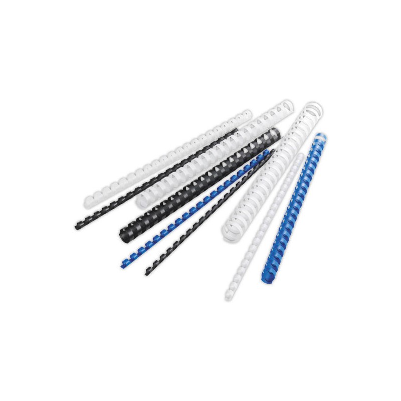 Reliures rondes en plastique 21 anneaux- Ø 25 mm FIDUCIAL x50 - Fiducial Office Solutions