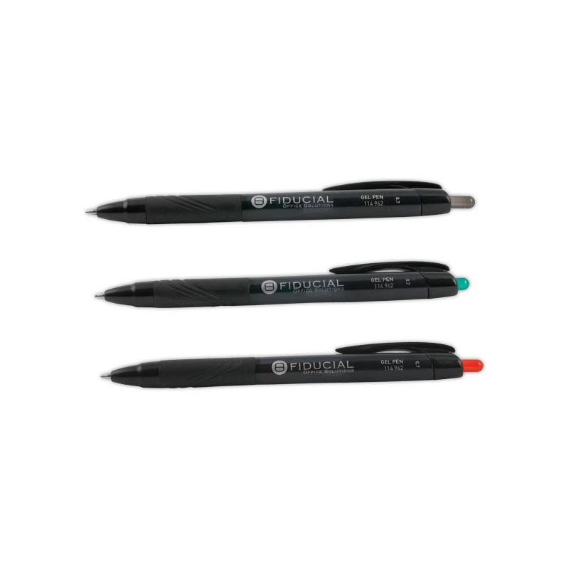 Stylo bille gel rétractable FIDUCIAL Grip - Ecriture moyenne - Fiducial Office Solutions