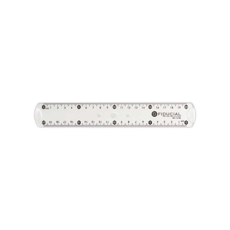 Règle de bureau double en plastique FIDUCIAL - 20 cm - Fiducial Office Solutions