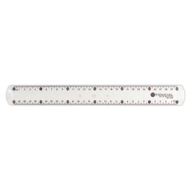 Règle de bureau double en plastique FIDUCIAL - 30 cm - Fiducial Office Solutions