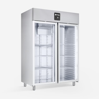 Armoire Réfrigérée Négative 1323 L Portes Vitrées R290 Acier Inox AISI 304 - Samaref