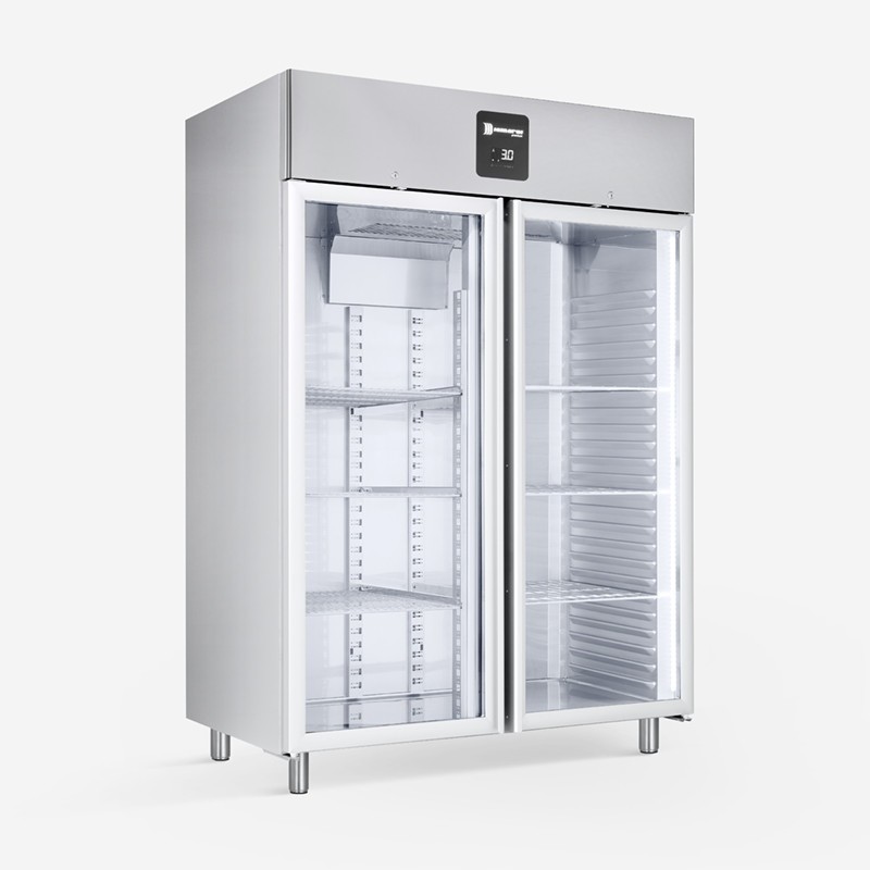Armoire Réfrigérée Négative 1323 L Portes Vitrées R290 Acier Inox AISI 304 - Samaref