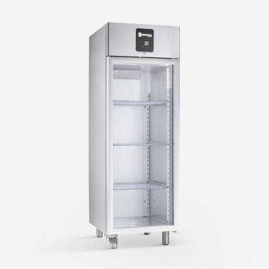 Armoire Réfrigérée Négative 630L Vitrée -15°C à -22°C R452A Acier Inox Système Wi-Fi - Samaref