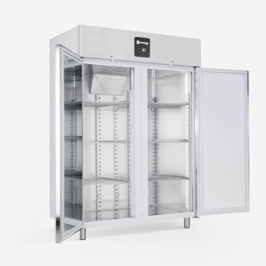 Armoire Réfrigérée Négative 1380 L Inox R290 Température -15°C à -22°C Dégivrage Automatique - Samaref