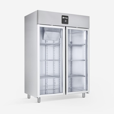 Armoire Réfrigérée Négative Vitrée 1380L R290 - Performance Écologique et Design en Acier Inox - Samaref
