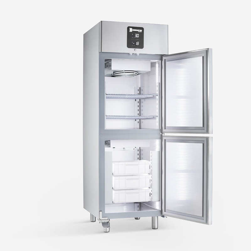 Armoire Réfrigérée Bi-Température -15 à -22°C / -5 à +5°C 580L Inox R452A avec Contrôle Tactile - Samaref