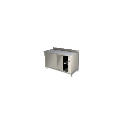 Table chauffante avec portes coulissantes avec dosseret 1200 mm- Ristopro