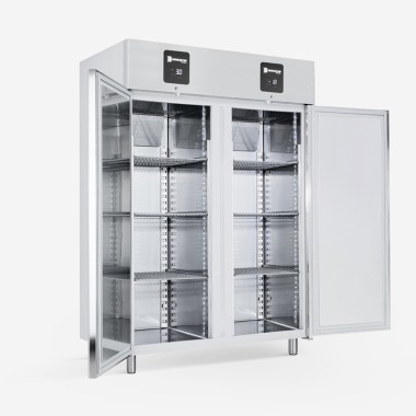 Armoire Réfrigérée Bi-Température -15°C à -22°C 1260L Inox R290 2 Compartiments Indépendants - Samaref