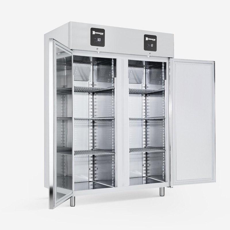 Armoire Réfrigérée Bi-Température -15°C à -22°C 1260L Inox R290 2 Compartiments Indépendants - Samaref