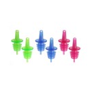 Ensemble de 6 - Verseur à débit libre sans EVA couleurs fluorescentes (2x bleu, 2x rouge, 2x vert) - Finedine