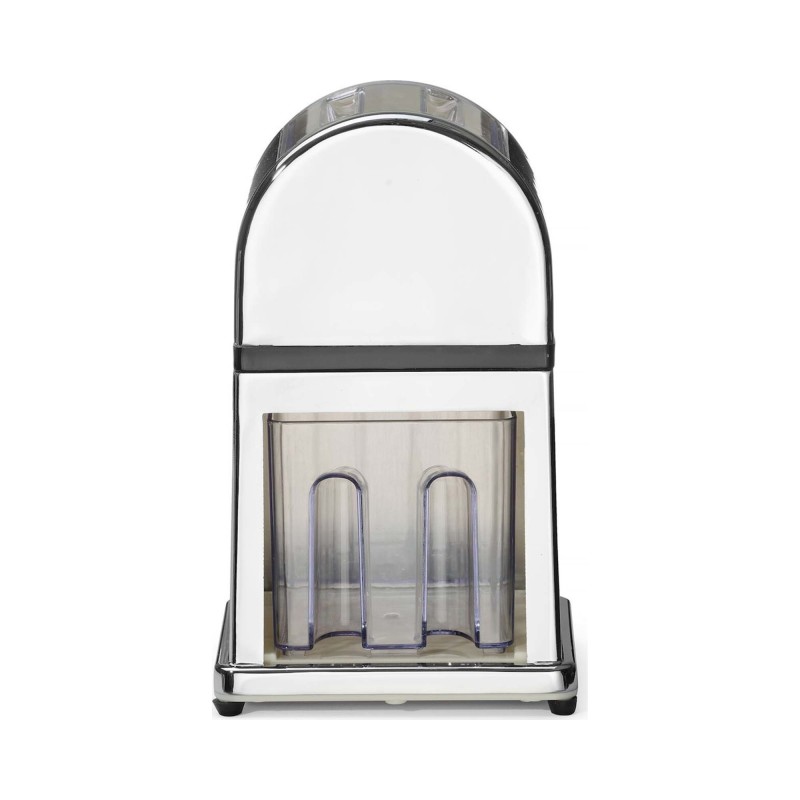 Broyeur de glace en alliage de zinc chromé avec conteneur en plastique et pelle, 140x160x(h)270mm - Finedine
