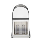 Broyeur de glace en alliage de zinc chromé avec conteneur en plastique et pelle, 140x160x(h)270mm - Finedine