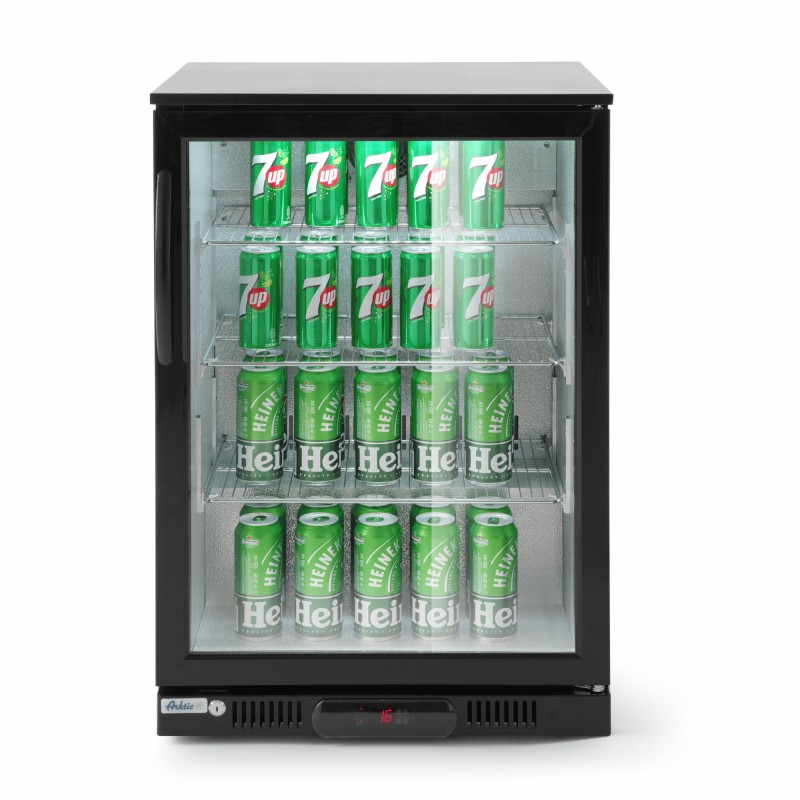 Réfrigérateur de bar sous comptoir à porte simple Barmatic Candour, noir, 103l - Finedine