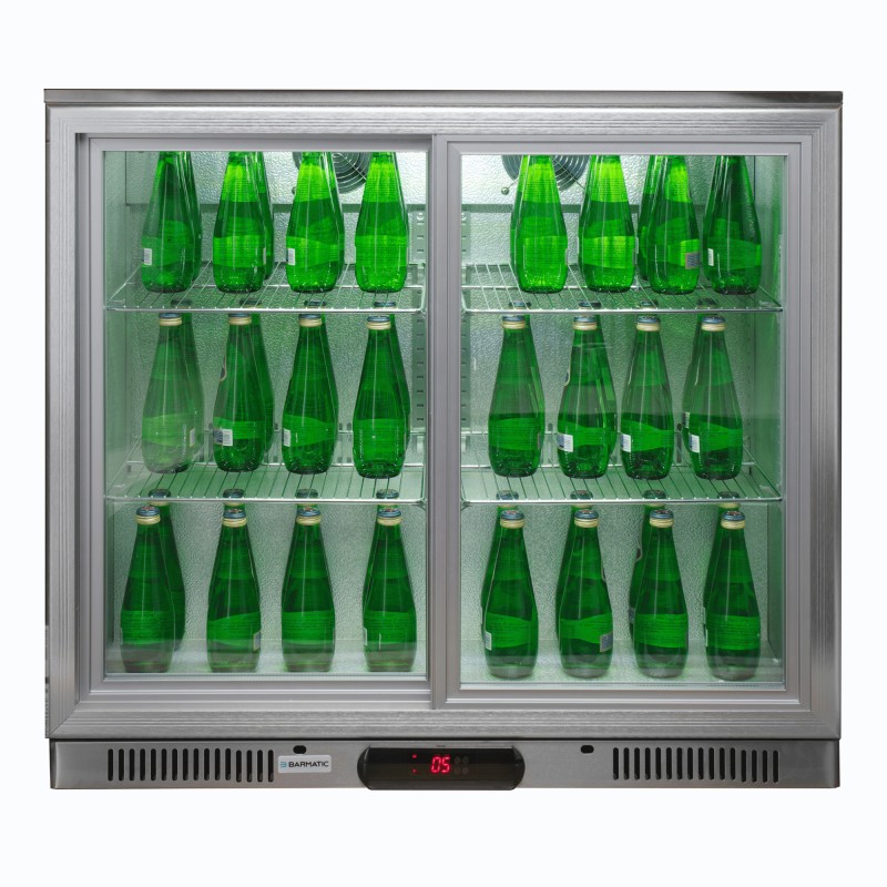 Refroidisseur de bar CANDOUR 198L avec porte coulissante, 900x520x(H)835mm - Finedine