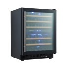 Réfrigérateur à vin à double zone, 133 l, porte en verre, 595x588x(h)820mm - Finedine