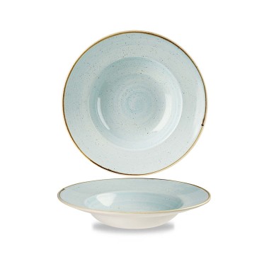 Bol à large rebord en porcelaine Stonecast couleur Oeuf de Canard, 280 mm - Finedine