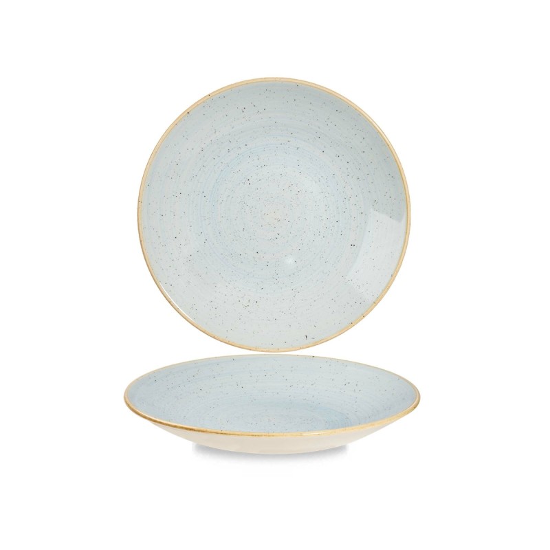 Assiette creuse profonde en céramique Duck Egg Stonecast 9 2/5" / 250 mm - Finedine