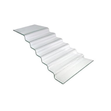 Escalier à buffet transparent en verre Vetro sept niveaux, 680x(H)200mm - Finedine