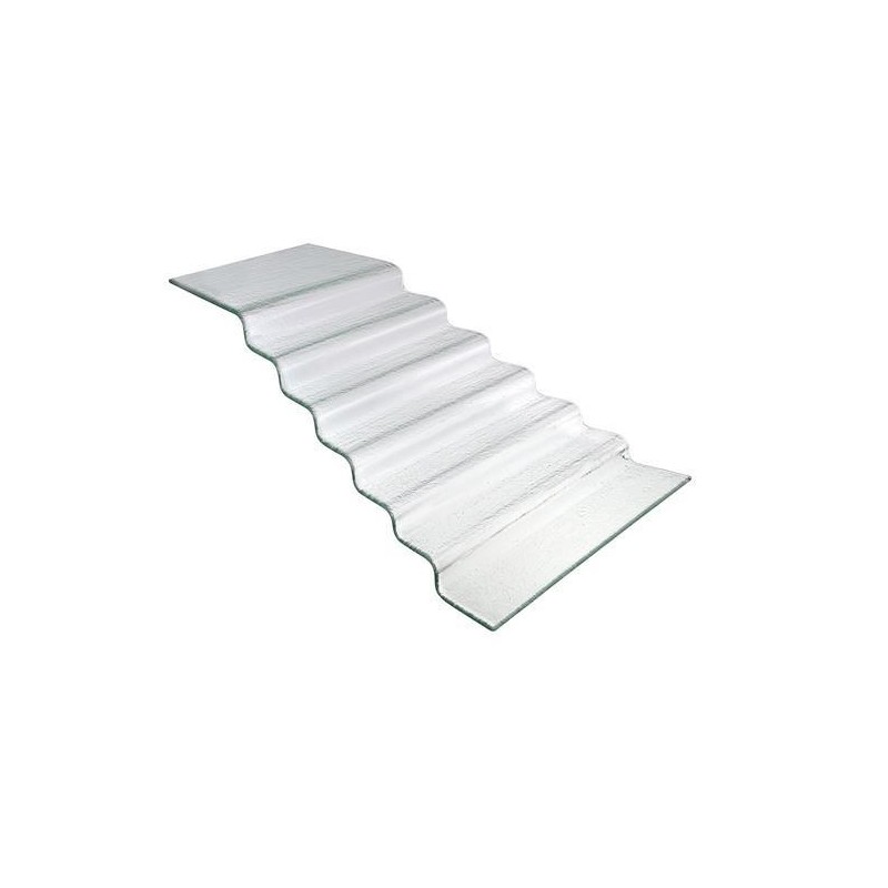 Escalier à buffet transparent en verre Vetro sept niveaux, 680x(H)200mm - Finedine