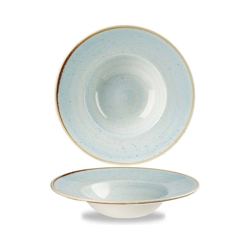 Bol à large bord en porcelaine Stonecast couleur œuf de canard, 240 mm - Finedine