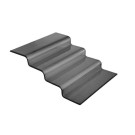 Escalier buffet en verre noir Vetro à quatre marches, 400x350x(H)125mm - Finedine