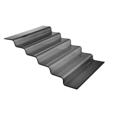Escalier de buffet en verre noir Vetro à six niveaux, 600x455x(H)240mm - Finedine