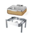 Chafing dish induction de luxe Madeira GN 2/3 avec couvercle en verre - Finedine