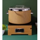 Chafing dish induction de luxe Madeira GN 2/3 avec couvercle en verre - Finedine