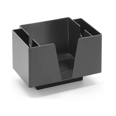Porte-serviettes avec 3 compartiments, Bar up, Noir, 193x143x(H)136mm - Finedine