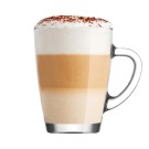Mug à café en verre LAV Vega avec poignée, 10,25 oz 250 ml, Lot de 6 - Finedine