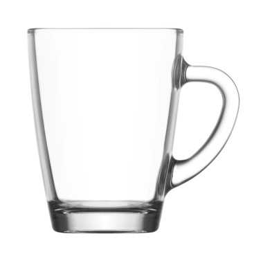 Mug à café en verre LAV Vega avec poignée, 10,25 oz 250 ml, Lot de 6 - Finedine
