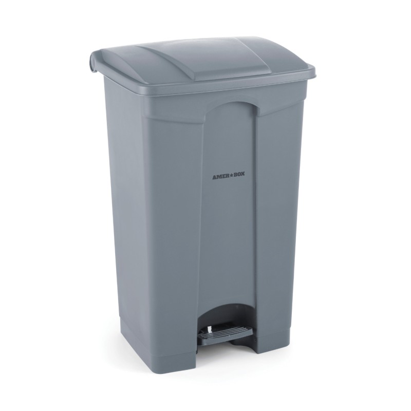 Conteneur à déchets rectangulaire avec pédale, 87L, 604x412x(H)820mm - Finedine