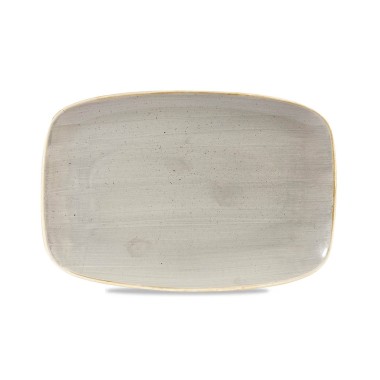 Assiette oblongue de chef Stonecast grise 12 x 7 4/5" / 300 x 199 mm - Finedine