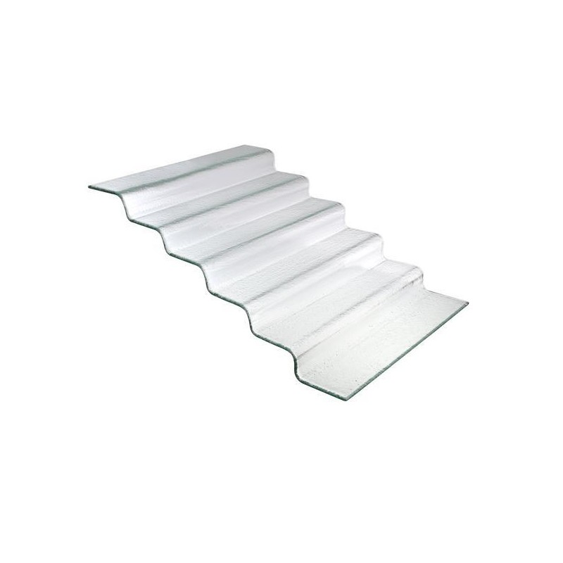Escaliers en verre transparent Vetro à six marches, 600x455x(H)240mm - Finedine