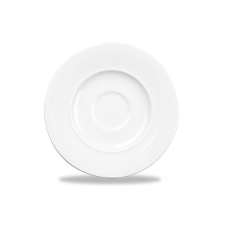 Sous-tasse à thé standard en porcelaine blanche Alc Ambience 165 mm - Finedine