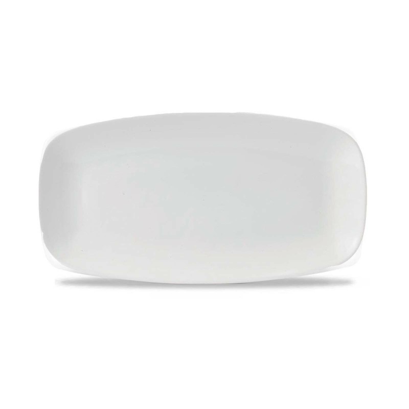 Assiette Oblongue Blanche pour Chef 13 7/8" x 7 3/8" / 355 x 189 mm - Finedine