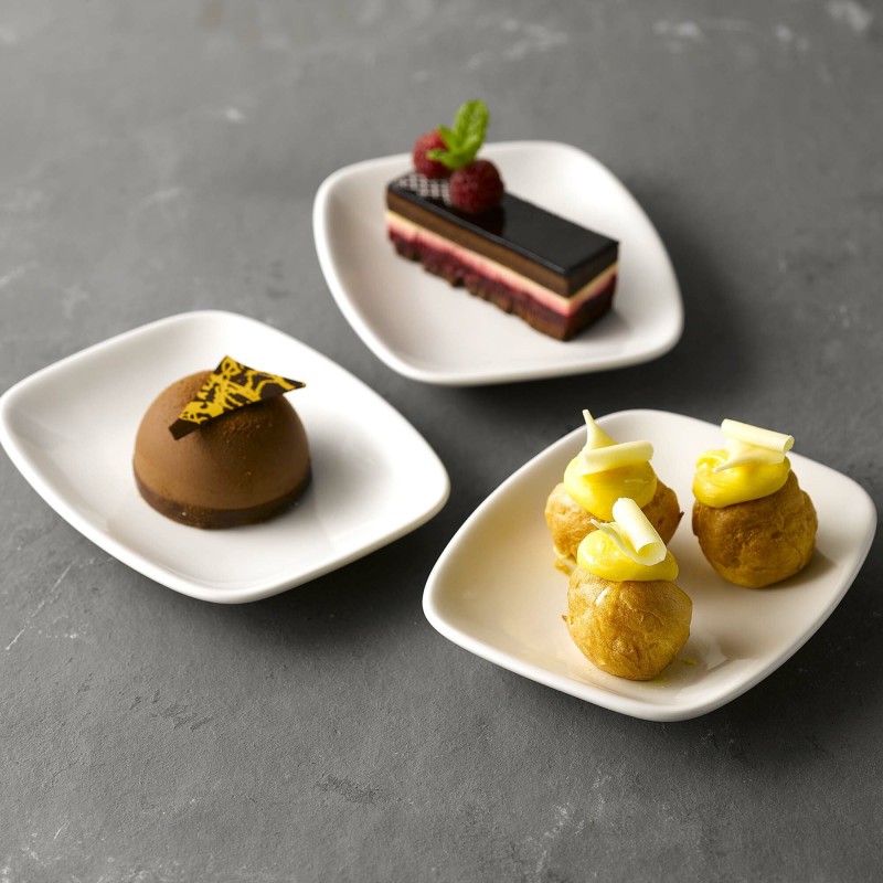 Assiette Oblongue Blanche pour Chef 13 7/8" x 7 3/8" / 355 x 189 mm - Finedine