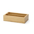 Boîte à couverts en chêne de Madère à deux sections, 275x165x60mm - Finedine