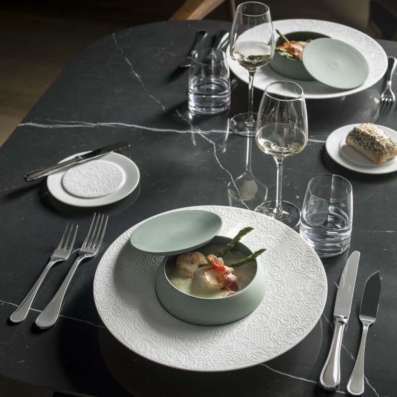 Bahia Plat Rond en Argile Verte / Couvercle de Casserole 125 mm - Finedine