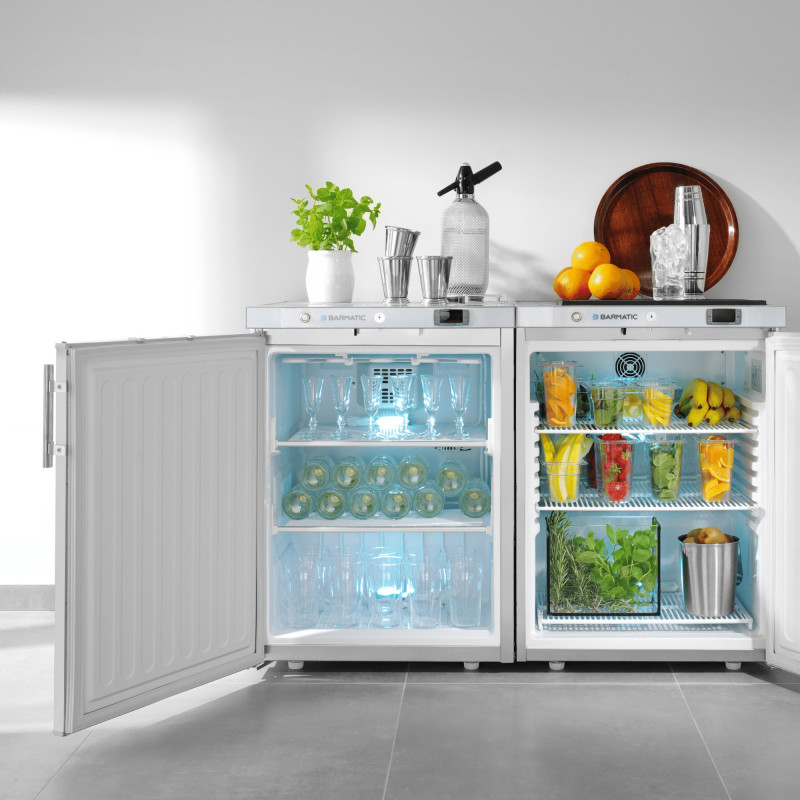 Congélateur de bar sous comptoir Mistral 200l, 598x679x(H)838mm - Finedine