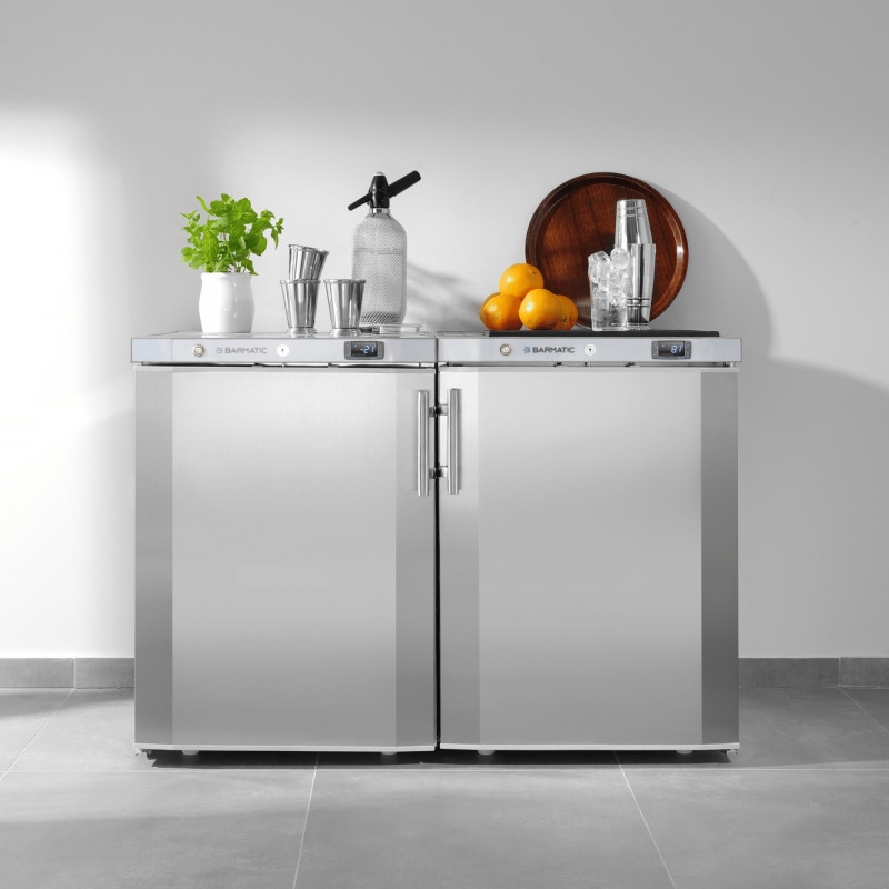 Congélateur de bar sous comptoir Mistral 200l, 598x679x(H)838mm - Finedine